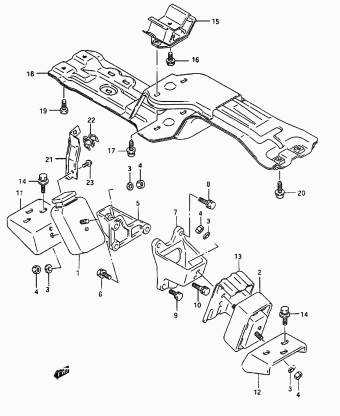 Vitara/Sidekick SE416 SE416 (E03,E33:MY 1992)