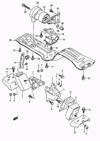 Vitara/Sidekick SE416 SE416 (E03,E33:MY 1993)