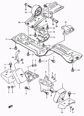 Vitara/Sidekick SE416 SE416 (E03,E28,E33,E60:MY 1998)