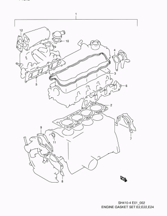Alto - A-Star/Celerio/800/Fronte/Cultus SH410 SH410-4 (Maruti)