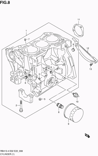 WagonR+ RB413D RB413D-4 (Magyar) (E02,E22,E66)