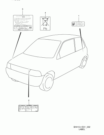 Alto - A-Star/Celerio/800/Fronte/Cultus SH410 SH410-4 (Maruti)