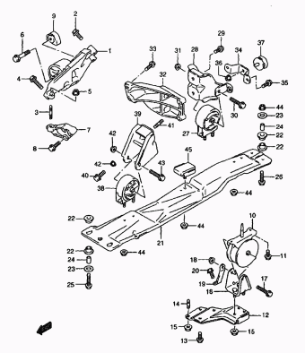 Baleno/Esteem SY418 SY418 (E03,E28,E33,E60:MY 2001)