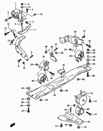 Baleno/Esteem SY416 SY416 (E03,E28,E33,E60:MY 1999)