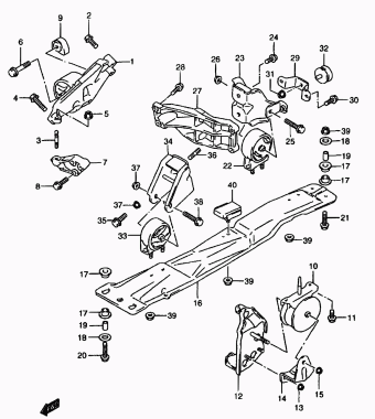 Baleno/Esteem SY418 SY418 (E03,E28,E33,E60:MY 2001)