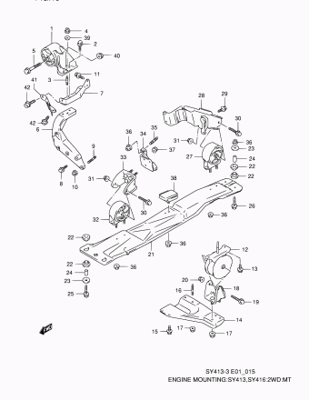 Baleno/Esteem SY416 SY416-3