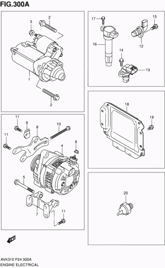 Alto - A-Star/Celerio/800/Fronte/Cultus AVK310 AVK310 (P24)