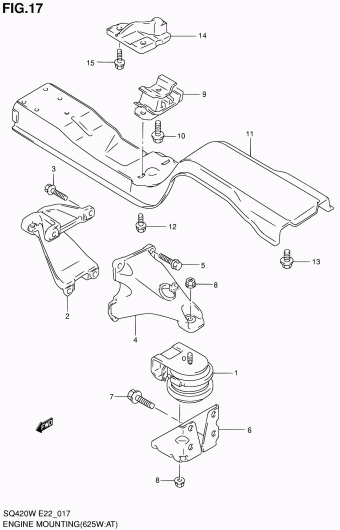 Grand Vitara SQ625 SQ625W (E02,E06,E21,E22,E24)