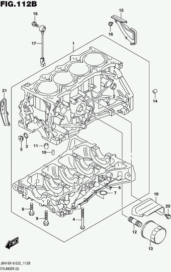 Grand Vitara JB424 JB424X-8 (E10,E48,E96)