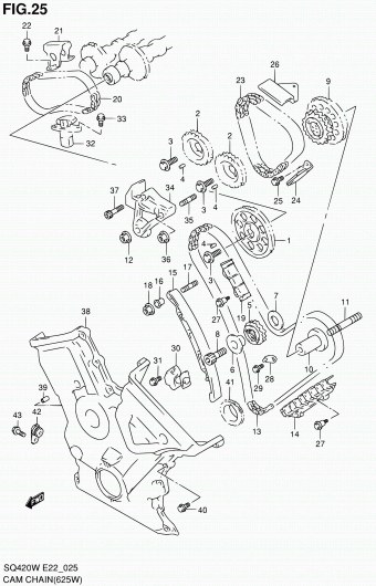 Grand Vitara SQ625 SQ625W (E02,E06,E21,E22,E24)