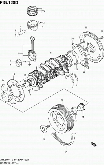 Baleno/Esteem A1K414 A1K414 (E48,E96)