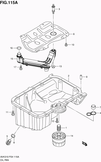 Alto - A-Star/Celerio/800/Fronte/Cultus AVK310 AVK310 (P24)