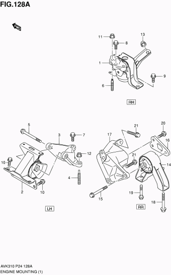 Alto - A-Star/Celerio/800/Fronte/Cultus AVK310 AVK310 (P24)