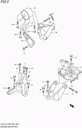Alto - A-Star/Celerio/800/Fronte/Cultus AVH310 AVH310 (P06)
