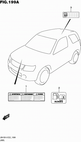 Grand Vitara JB424 JB424X-8 (E10,E48,E96)