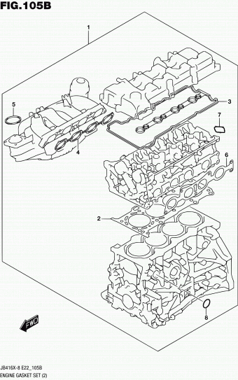Grand Vitara JB424 JB424X-8 (E10,E48,E96)