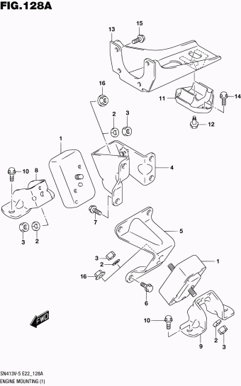 Jimny SN413 SN413V-6 (E10,E43)