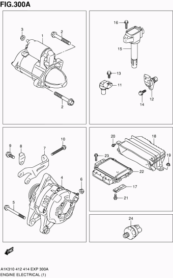 Baleno/Esteem A1K310 A1K310 (E02,E22,E24,E38)