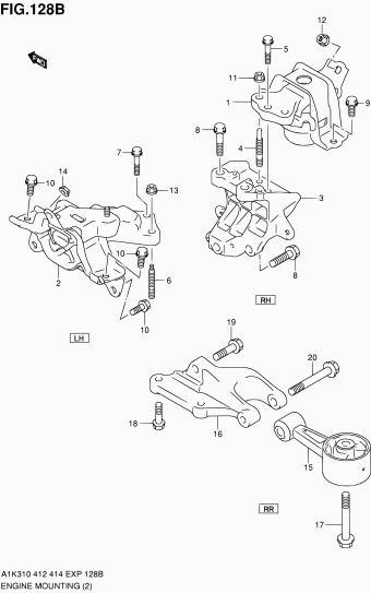 Baleno/Esteem A1K310 A1K310 (E02,E22,E24,E38)