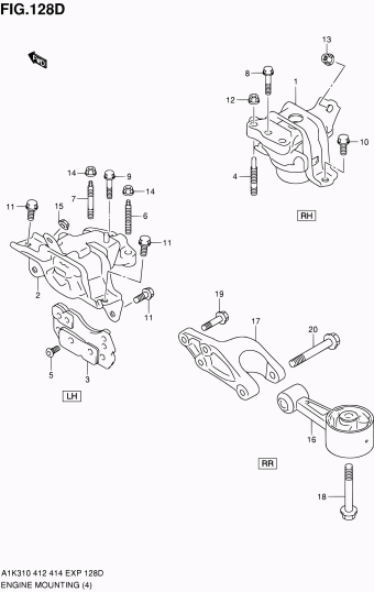 Baleno/Esteem A1K412 A1K412-2 (E02,E22)