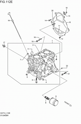 Engine / Fuel tank | Suzuki Alto CA71V Parts Catalogs | PartSouq