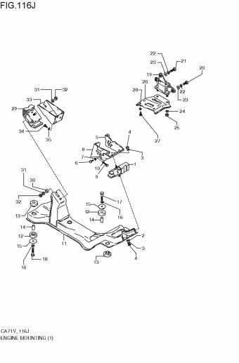 Engine / Fuel tank | Suzuki Alto CA71V Parts Catalogs | PartSouq