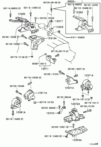 COROLLA SED/WG EE101L-AEHDKW AE10#,CE100,EE10#