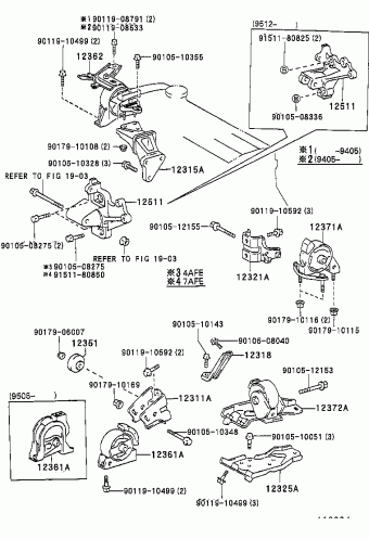 COROLLA HB/LB AE101L-AGMXKW AE10#,CE100,EE10#