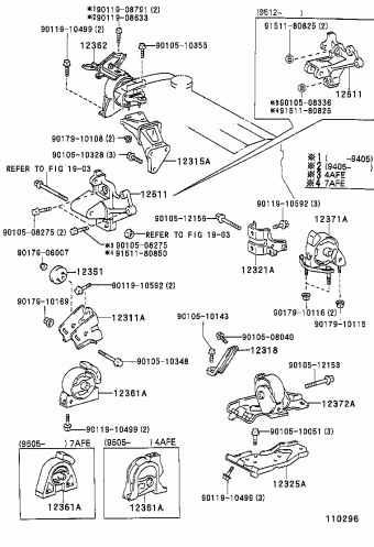 COROLLA SED/WG AE101L-AEMDKW AE10#,CE100,EE10#