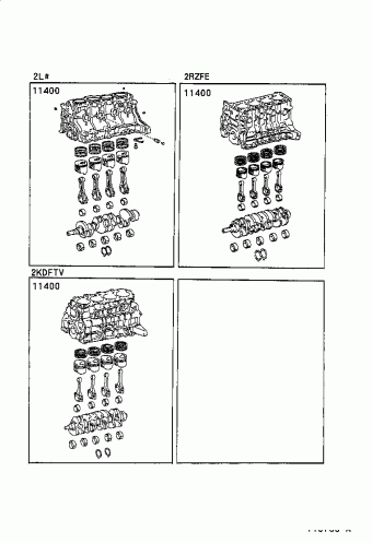 HILUX KDN145L-PRMDYW3 KDN1##,LN1##,RZN168,173