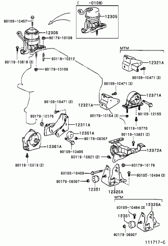 RAV4 ACA21R-AWPNKQ ACA2#,CLA2#,ZCA2#