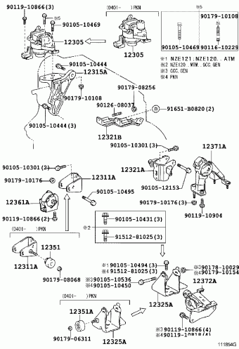 COROLLA/ALTIS SED/WG NZE120L-AEPDKV CE120,NZE12#,ZZE12#