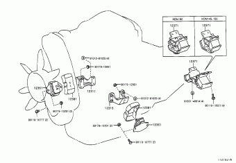 HILUX KDN145L-PRMDYW3 KDN1##,LN1##,RZN168,173