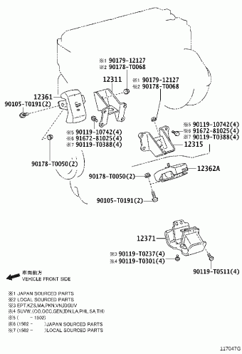 FORTUNER TGN61L-NKPSKF GGN50,60,KUN5#,6#,LAN50,TGN51,61