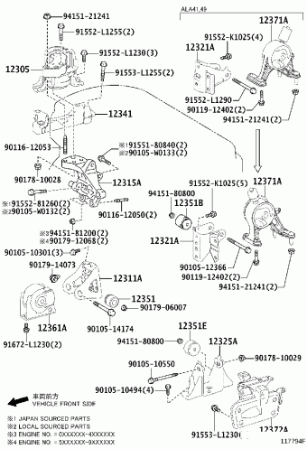 RAV4 ALA40L-ANFMRW ALA4#,ASA44,AVA4#,WWA42,ZSA4#
