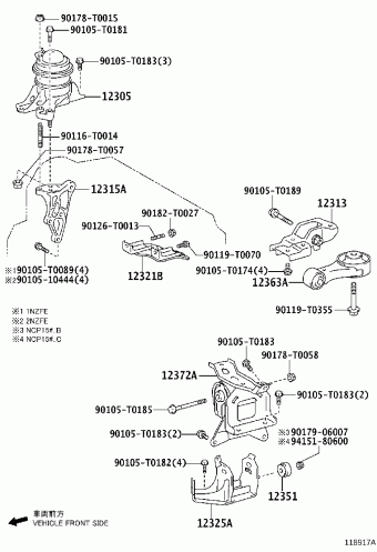 YARIS/VIOS/LIMO NCP150L-BEMRK NCP15#,NSP15#