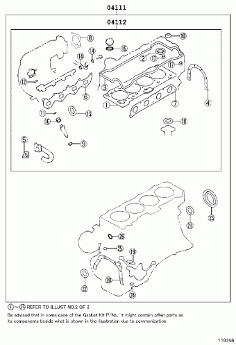 COROLLA SED/WG AE110R-AEPEK AE11#,CE110,EE11#,ZZE11#