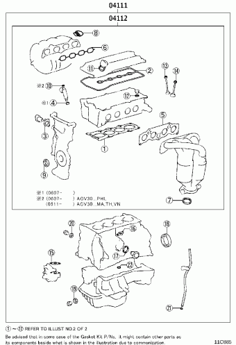 CAMRY ACV30R-JEPEKT ACV30,31,MCV30