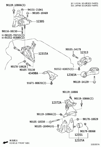 YARIS NSP151L-HHFRKH NSP15#