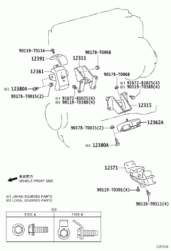 HILUX TGN121L-DTTSKV GGN125,GUN1##,LAN125,TGN1##