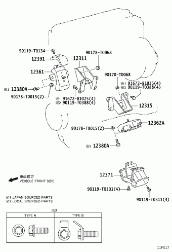 HILUX TGN120R-BNMLKN GGN125,GUN1##,LAN125,TGN1##