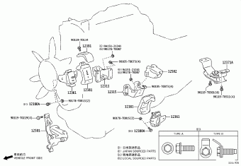 HILUX (DCB/SCB/XTR) GUN125L-BNFSXW3 GUN12#,135