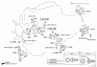 HILUX (DCB/SCB/XTR) GUN125L-DTFSXW GUN12#,135