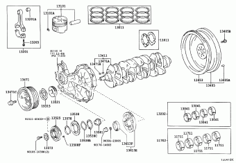 HILUX KDN145L-PRMDYW3 KDN1##,LN1##,RZN168,173