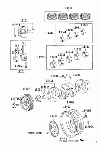 COROLLA SED/WG NDE120R-DEMDYW CDE120,NDE120,ZZE12#
