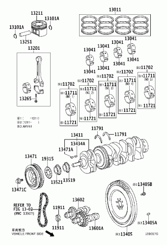 CAMRY ACV41L-JEPNKC ACV4#,AHV41