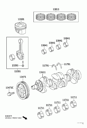 Engine/Fuel/Tool | Toyota SCION IQ NGJ10L-BGXNGA NGJ10 Parts 