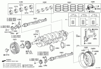 FORTUNER TGN61L-NKPSKF GGN50,60,KUN5#,6#,LAN50,TGN51,61