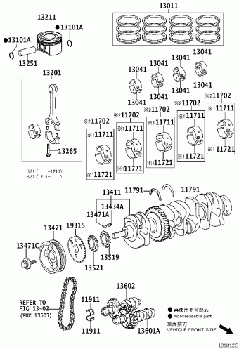 CAMRY/HYBRID ACV51L-JEPSKC ACV51,ASV5#,AVV50