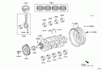 YARIS/HYBRID NSP131L-CHXNBW KSP130,NHP130,NLP130,NSP13#